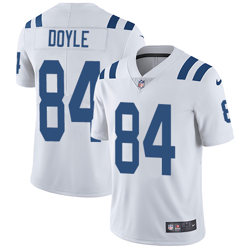 Nike Colts #84 Jack Doyle White Men's Stitched NFL Vapor Untouchable Limited Jersey - Click Image to Close
